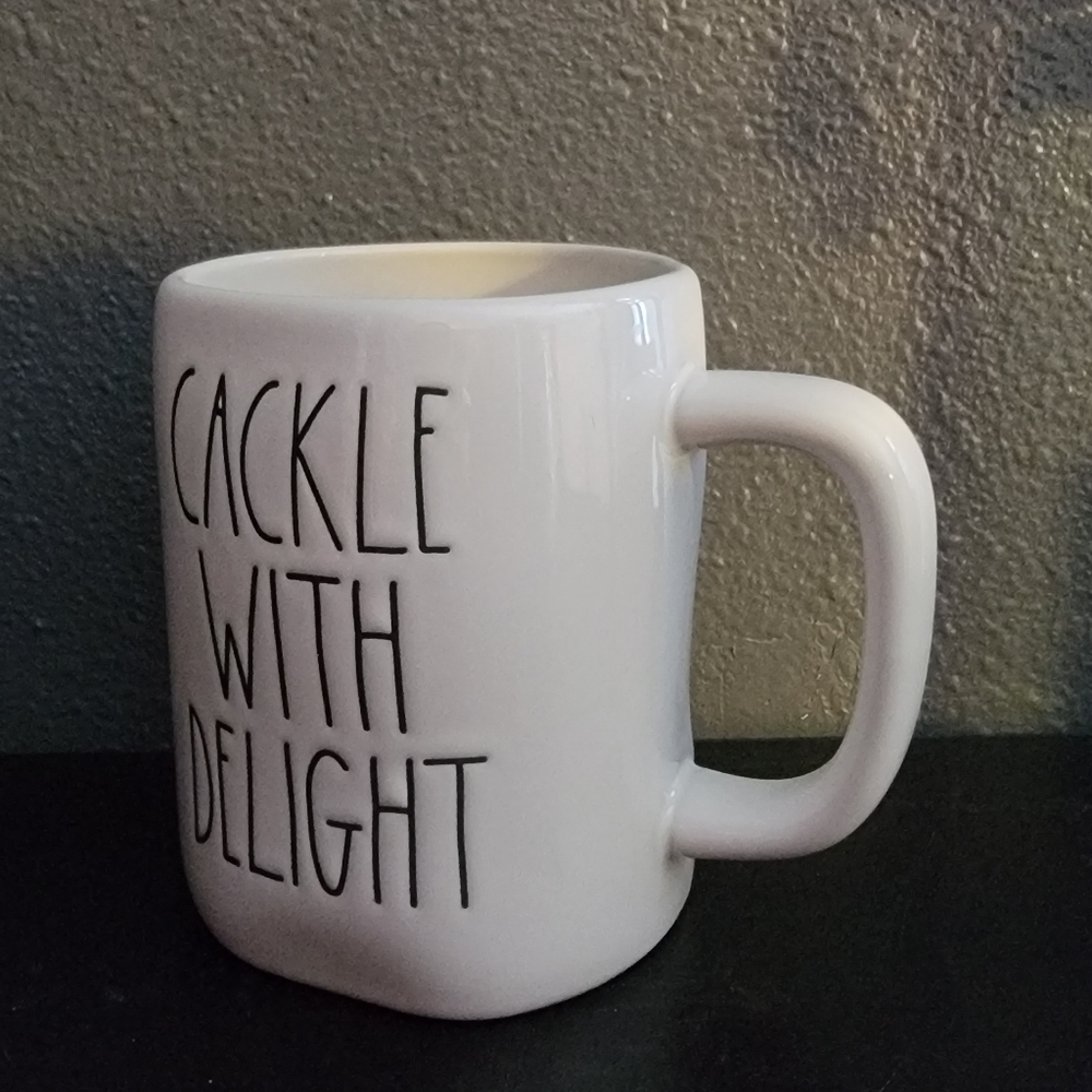 Rae Dunn Halloween Cackle with Delight coffee mug